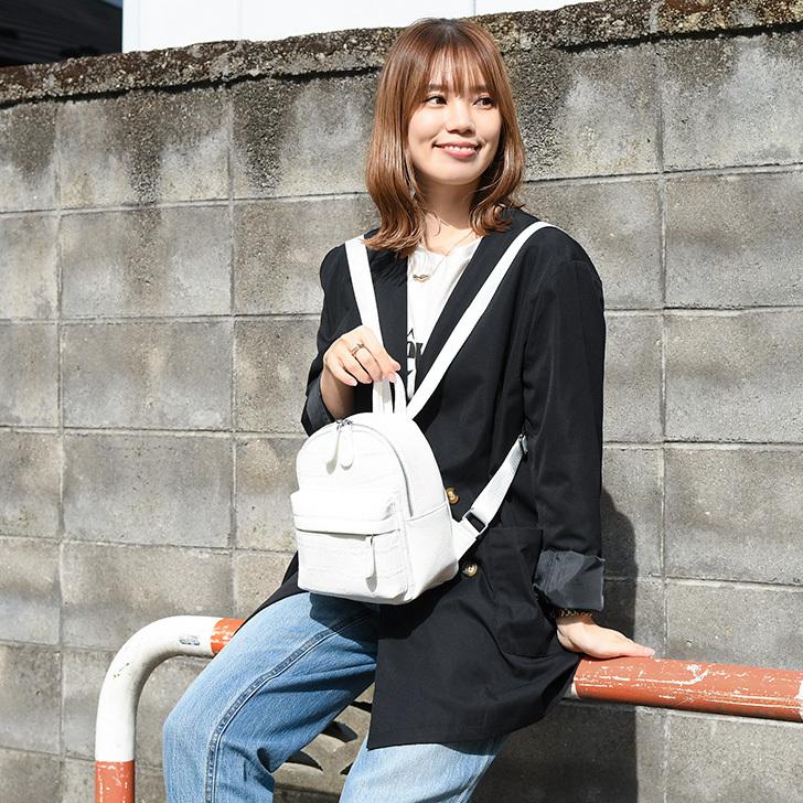 リュック ミニ レディース 黒 おしゃれ クロコ型押し リュックサック 小さめ ミニバッグ かわいい 通勤 通学 軽量 韓国ファッション Czysbg006 セレクトショップ Real Style 通販 Yahoo ショッピング