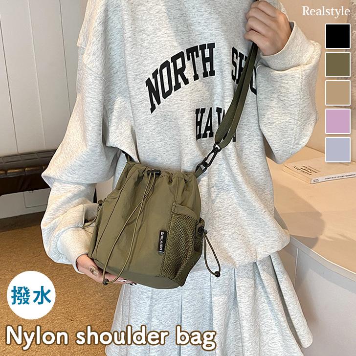 REAL STYLE ショルダーバッグ メンズ レディース 巾着バッグ 巾着