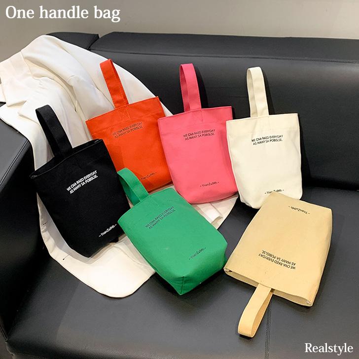 REAL STYLE ハンドバッグ トートバッグ レディース 帆布 小さめ ミニ 