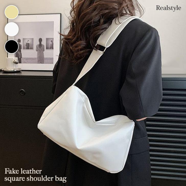 REAL STYLE ショルダーバッグ レディース 斜めがけ 肩掛け 大きめ 軽い