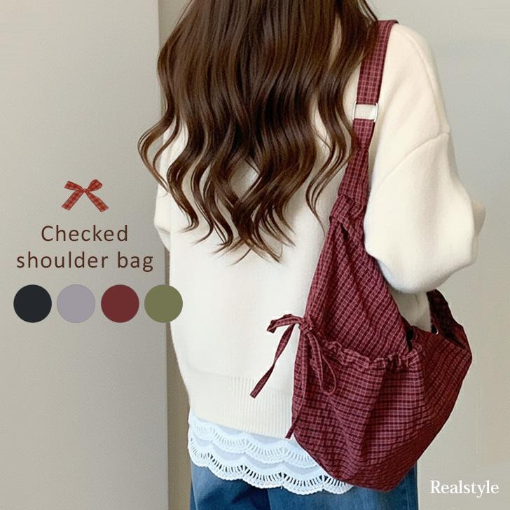 REAL STYLE ショルダーバッグ レディース メンズ 大きめ 軽い a4 斜