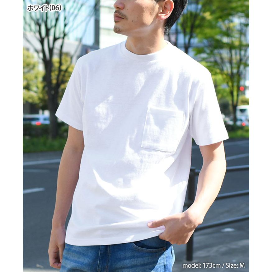 グッドウェア Goodwear Tシャツ メンズ レディース 半袖 綿100％ ブランド クルーネック ポケット 厚手 おしゃれ かっこいい 白T 大きいサイズ 無地 スポーツ 白｜ruckruck｜22