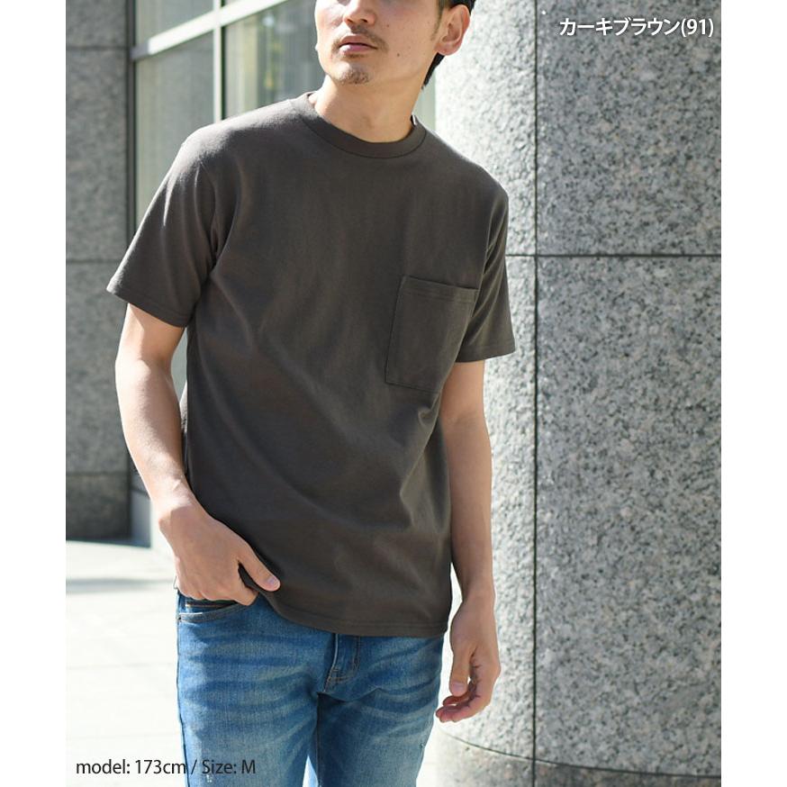 グッドウェア Goodwear Tシャツ メンズ レディース 半袖 綿100％ ブランド クルーネック ポケット 厚手 おしゃれ かっこいい 白T 大きいサイズ 無地 スポーツ 白｜ruckruck｜24