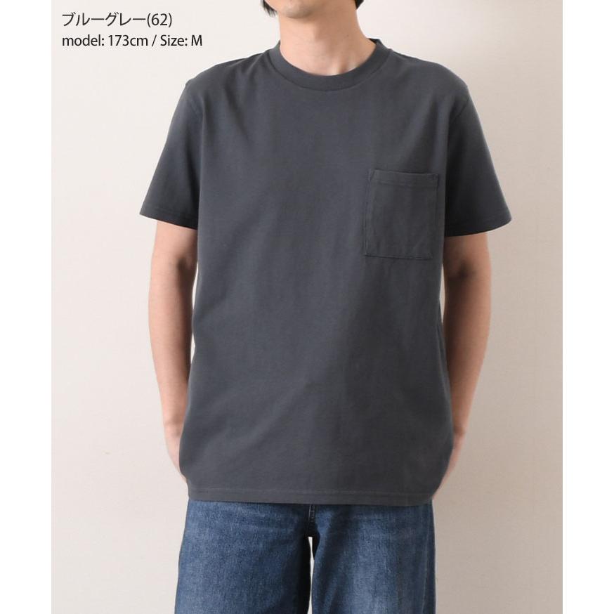 グッドウェア Goodwear Tシャツ メンズ レディース 半袖 綿100％ ブランド クルーネック ポケット 厚手 おしゃれ かっこいい 白T 大きいサイズ 無地 スポーツ 白｜ruckruck｜20