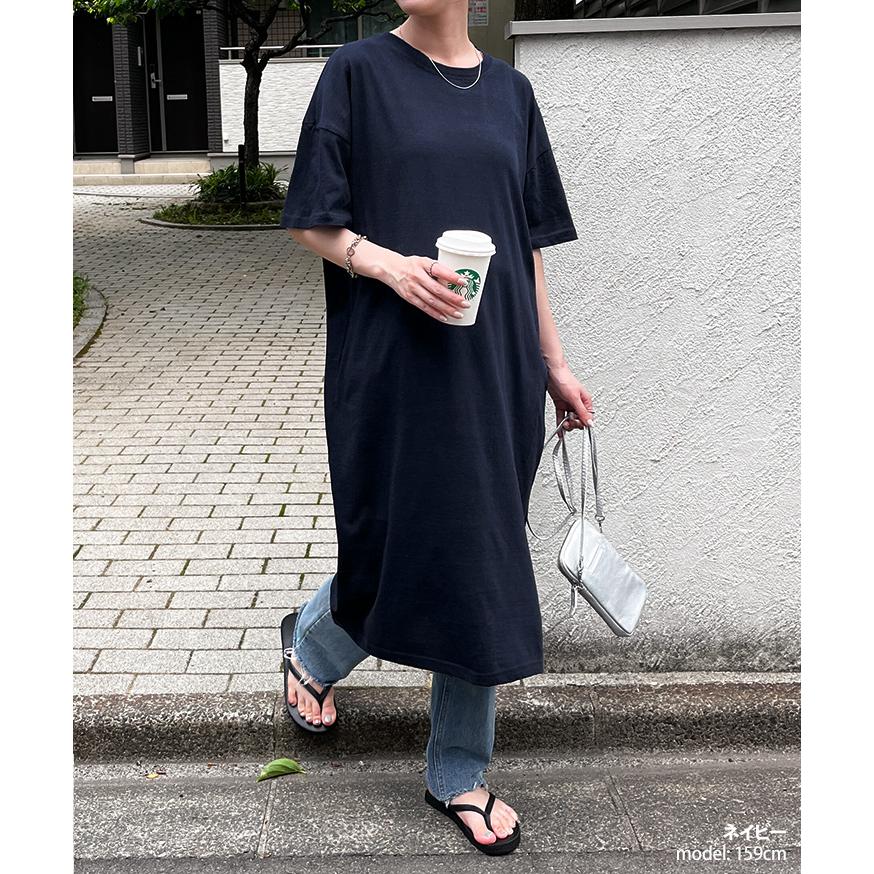 REAL STYLE ワンピース 夏 半袖 ロング 綿100％ レディース 涼しい