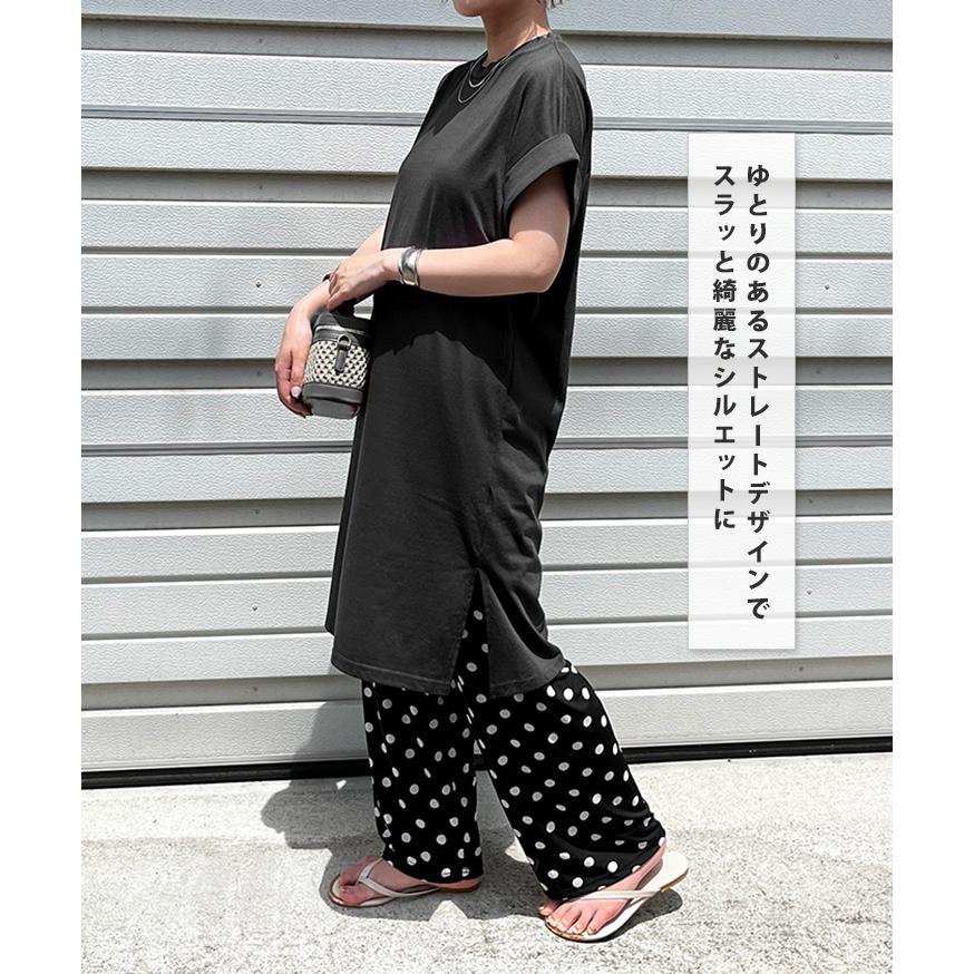 REAL STYLE ワンピース 夏 半袖 ロング 綿混 レディース 涼しい