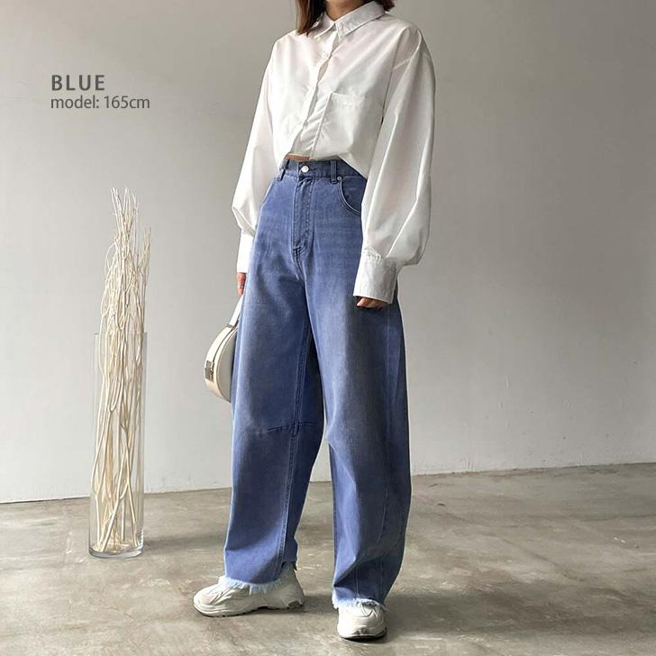 REAL STYLE(ファッション) デニムパンツ レディース ワイド REAL STYLE(ファッション) デニムパンツ レディース ワイド