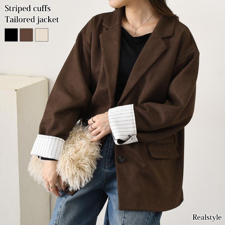 REAL STYLE ジャケット レディース 春 秋 冬 スエード フォーマル