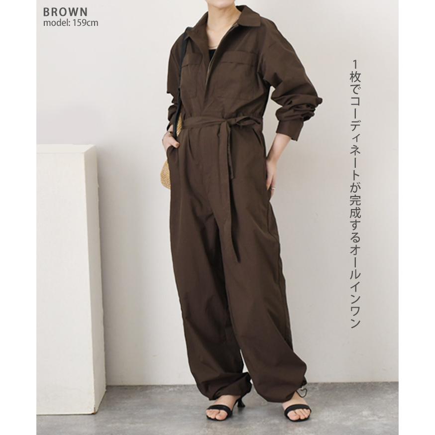REAL STYLE オールインワン レディース 長袖 春 秋 撥水 つなぎ