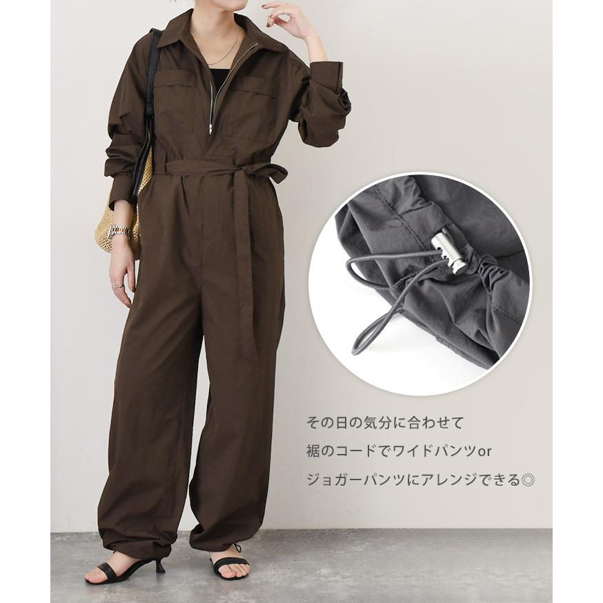 REAL STYLE オールインワン レディース 長袖 春 秋 撥水 つなぎ