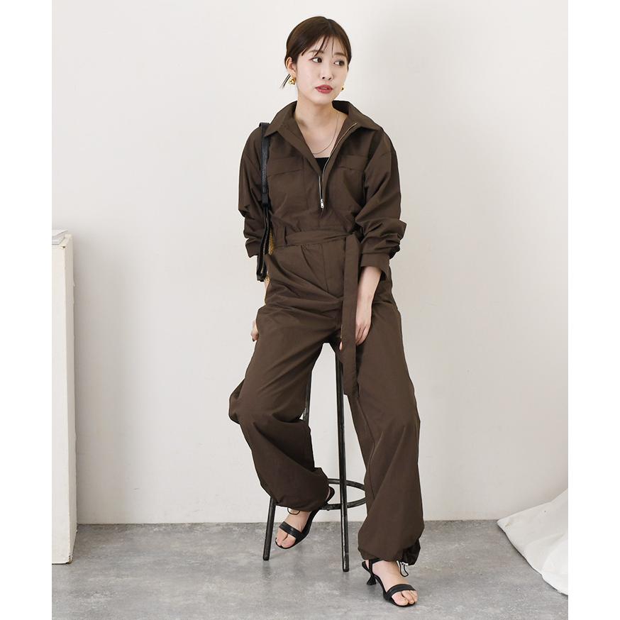 REAL STYLE オールインワン レディース 長袖 春 秋 撥水 つなぎ