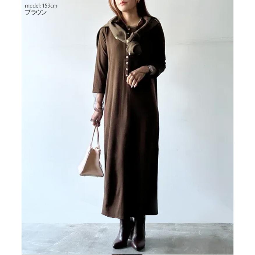 REAL STYLE ワンピース レディース 長袖 夏 マキシ ロング きれいめ