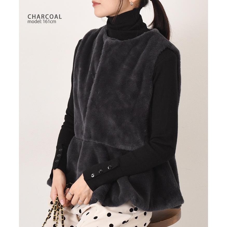 REAL STYLE(ファッション) ベスト レディース ペプラム REAL STYLE(ファッション) ベスト レディース ペプラム