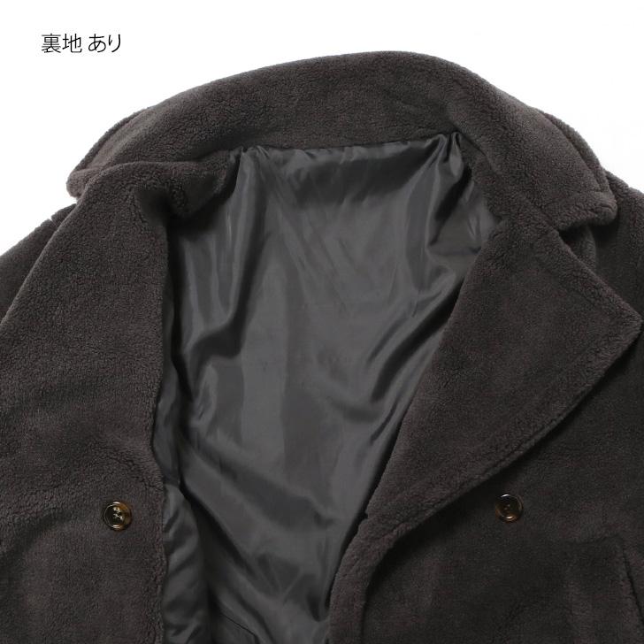 REAL STYLE コート レディース 冬 ロング ボア テディベア 40代 50代