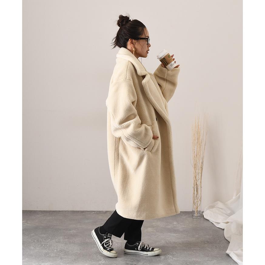 REAL STYLE(ファッション) コート レディース 冬 ロング ボア REAL STYLE(ファッション) コート レディース 冬 ロング ボア