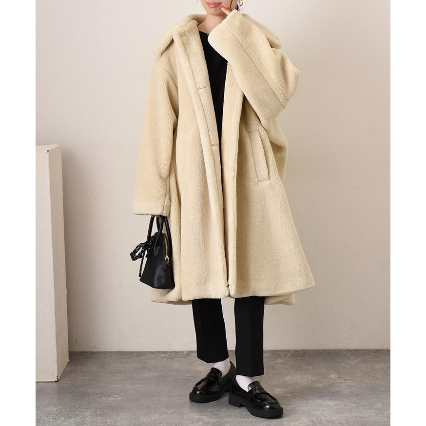REAL STYLE(ファッション) コート レディース 冬 ロング ボア REAL STYLE(ファッション) コート レディース 冬 ロング ボア