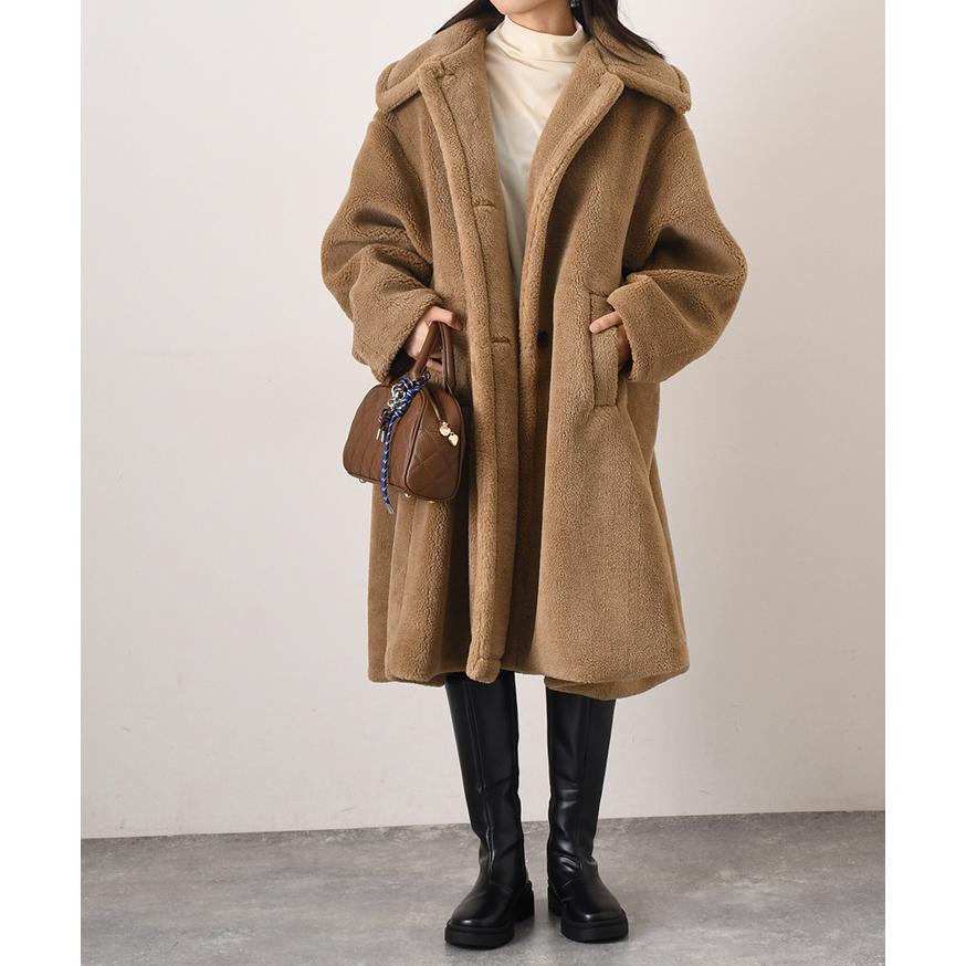 REAL STYLE(ファッション) コート レディース 冬 ロング ボア REAL STYLE(ファッション) コート レディース 冬 ロング ボア