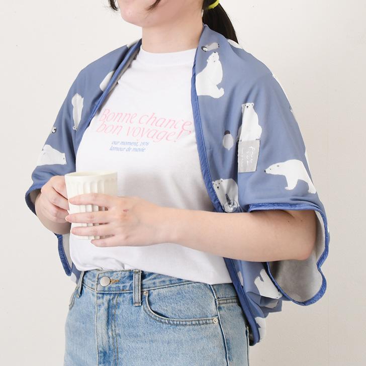 ひざ掛け ブランケット 夏用 ボレロ ポンチョ 接触冷感 ひんやり