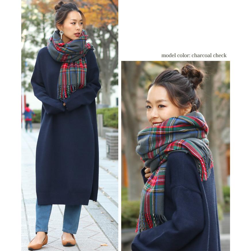 REAL STYLE(ファッション) ストール 大判 厚手 秋 冬 マフラー REAL STYLE(ファッション) ストール 大判 厚手 秋 冬 マフラー
