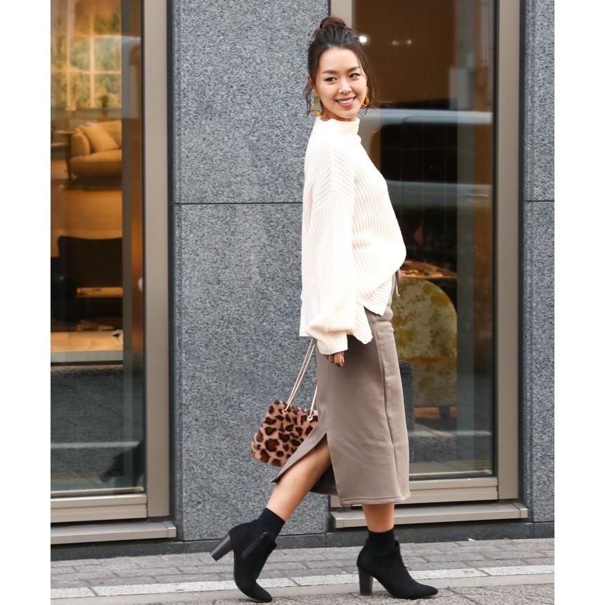 タイトスカート ロング 黒 冬 秋 コーデ スウェット レディース 裏起毛 ボトムス 30代 40代 膝丈 ミモレ丈 スリット あったか 無地 ワンマイルウェア Wfp セレクトショップ Real Style 通販 Yahoo ショッピング