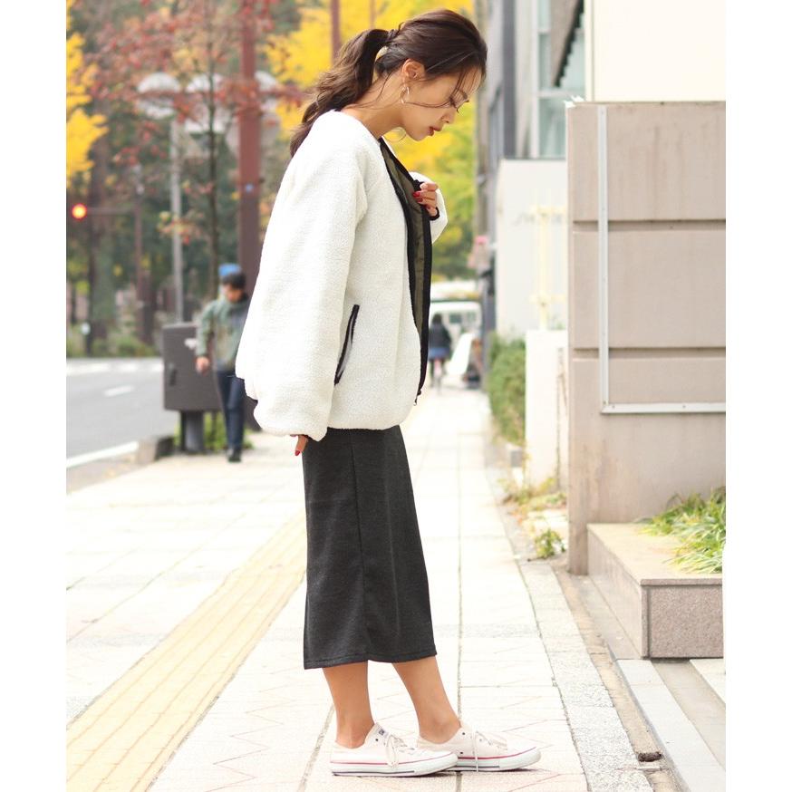 REAL STYLE（ファッション） タイトスカート ロング 黒 冬 秋 コーデ 
