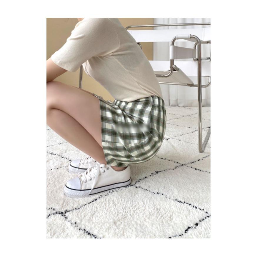 スカート レディース ミニ 台形 タイト ボトムス 韓国ファッション スカパン キュロット ショートパンツ 可愛い チェック 膝上 春コーデ Wfp セレクトショップ Real Style 通販 Yahoo ショッピング