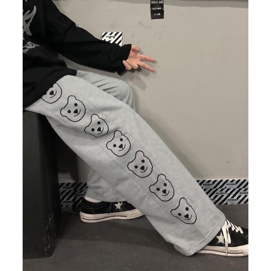 ラッセルノ　秋冬用　ロングパンツ　4 グレー×ホワイト REAL STYLE（ファッション） ワイドパンツ レディース ロング 秋