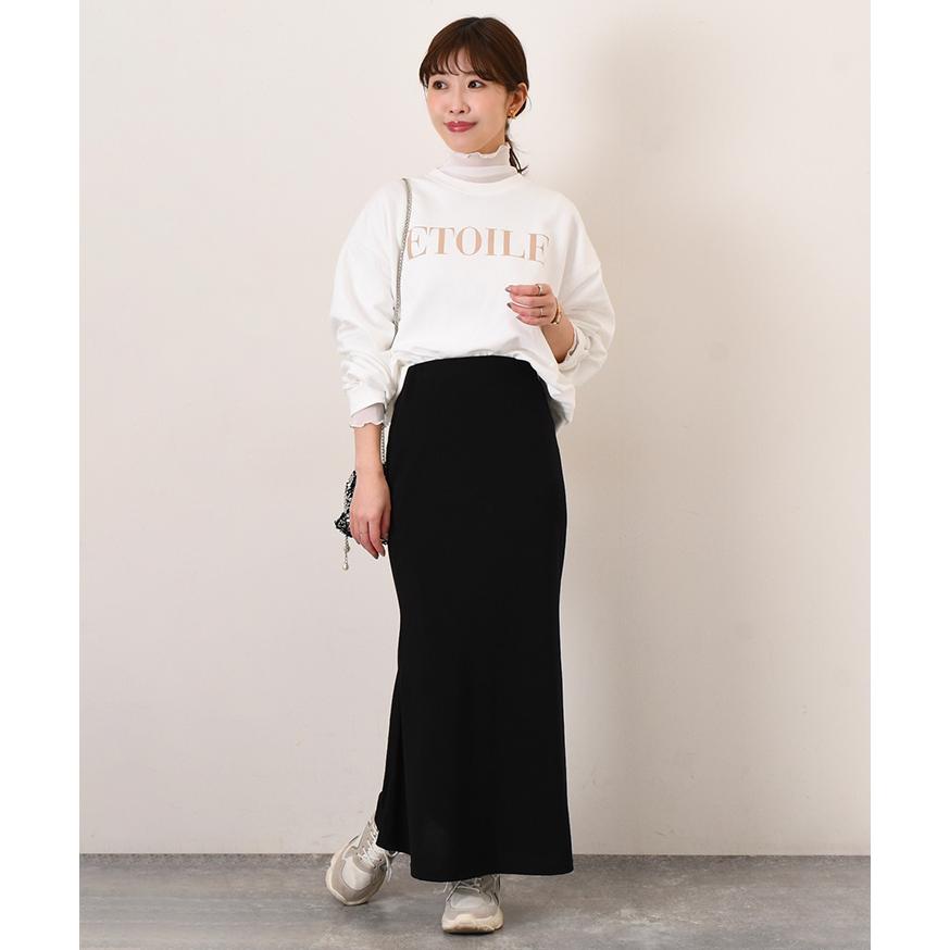 REAL STYLE マーメイドスカート ロング 黒 白 薄手 春 夏 タイト