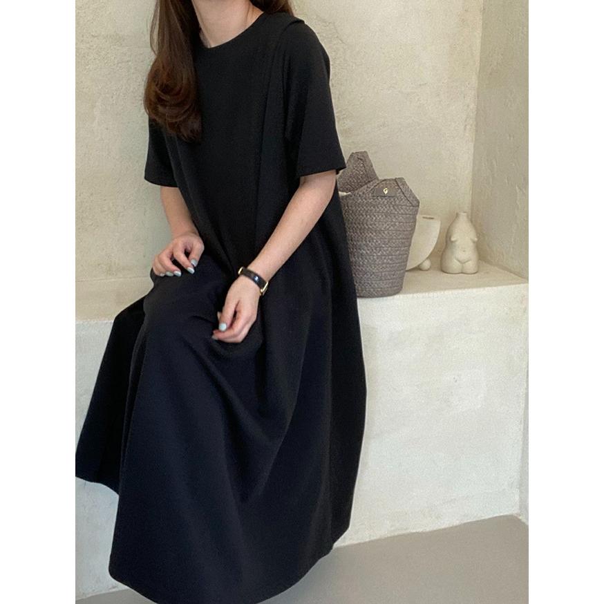 REAL STYLE ワンピース レディース マキシ丈 ロング 夏 30代 40代 半袖