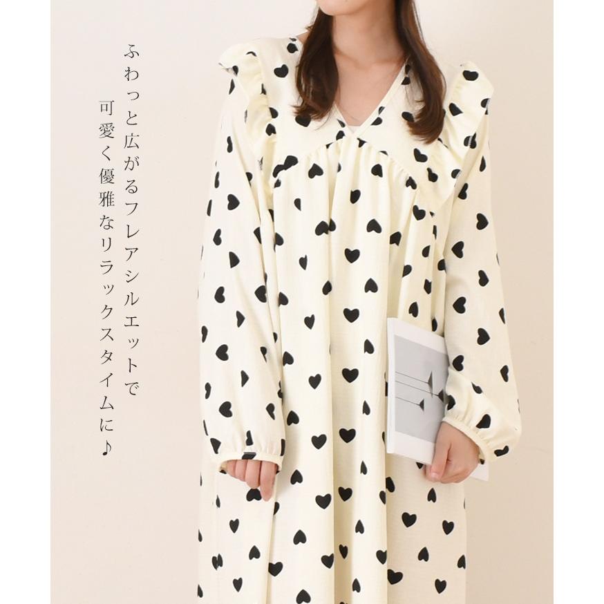 REAL STYLE ルームワンピース ルームウェア レディース ワンピース 秋