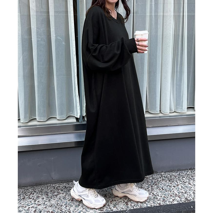 REAL STYLE ワンピース レディース ロング マキシ 長袖 秋 薄手 ライト