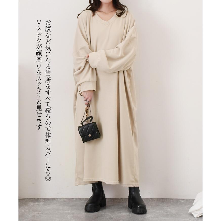 REAL STYLE ワンピース レディース ロング マキシ 長袖 秋 薄手 ライト