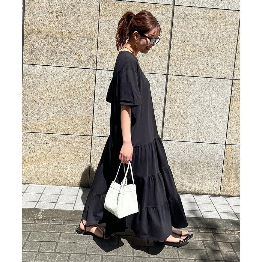 REAL STYLE ワンピース レディース 半袖 涼しい 楽ちん ロング 