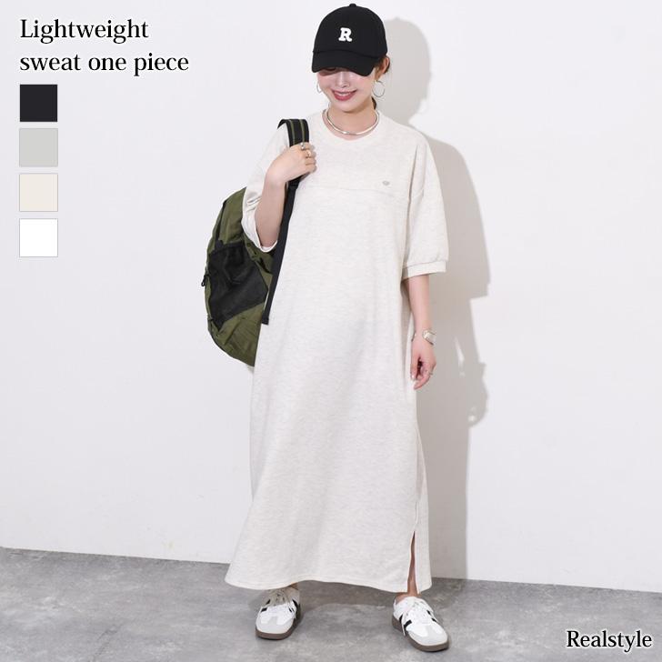 REAL STYLE ワンピース レディース ロング 半袖 春 夏 秋 薄手