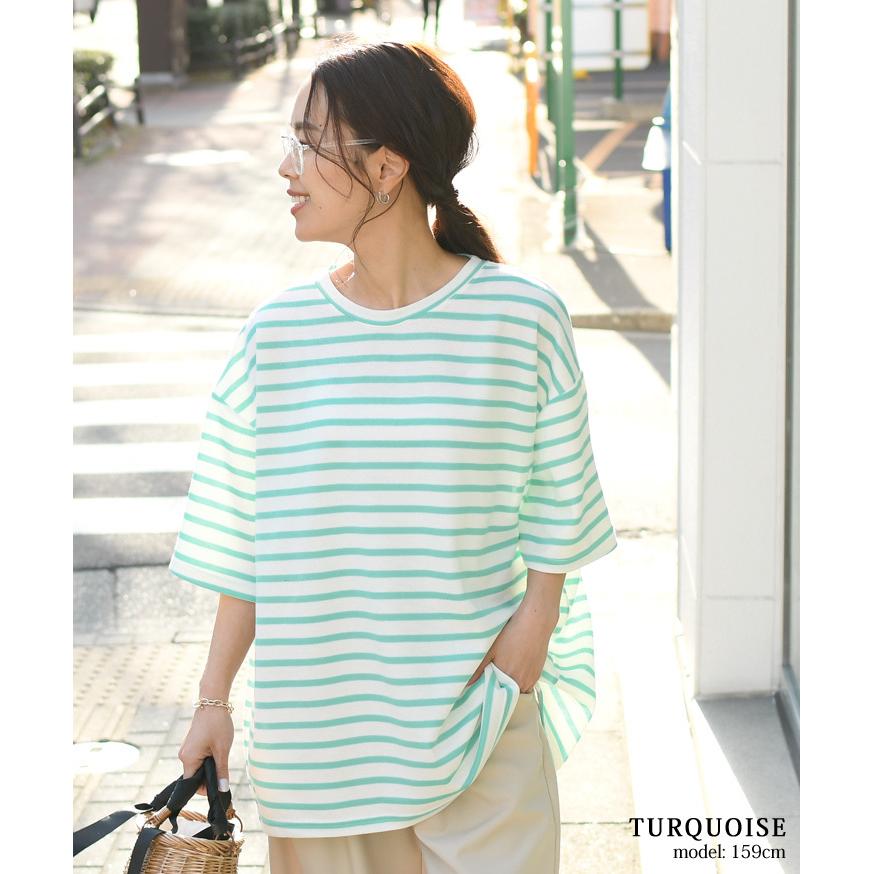 時間指定不可 Laza ｔシャツ レディース ボーダー柄 カットソー 長袖 チュニック ゆったり トップス 在庫処分セール Carlavista Com