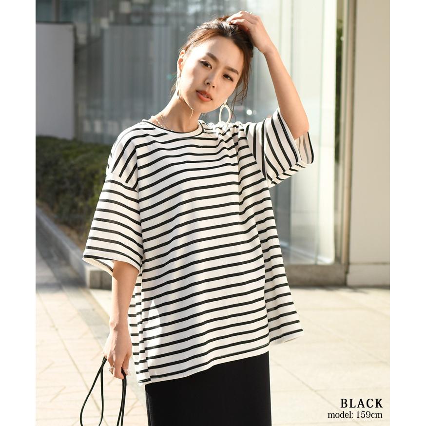 時間指定不可 Laza ｔシャツ レディース ボーダー柄 カットソー 長袖 チュニック ゆったり トップス 在庫処分セール Carlavista Com