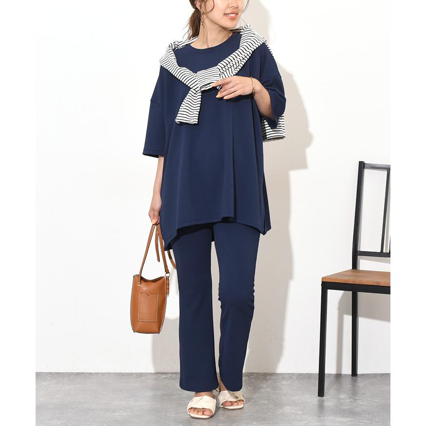 REAL STYLE カットソー レディース 半袖 秋 夏 コーデ エンボス加工