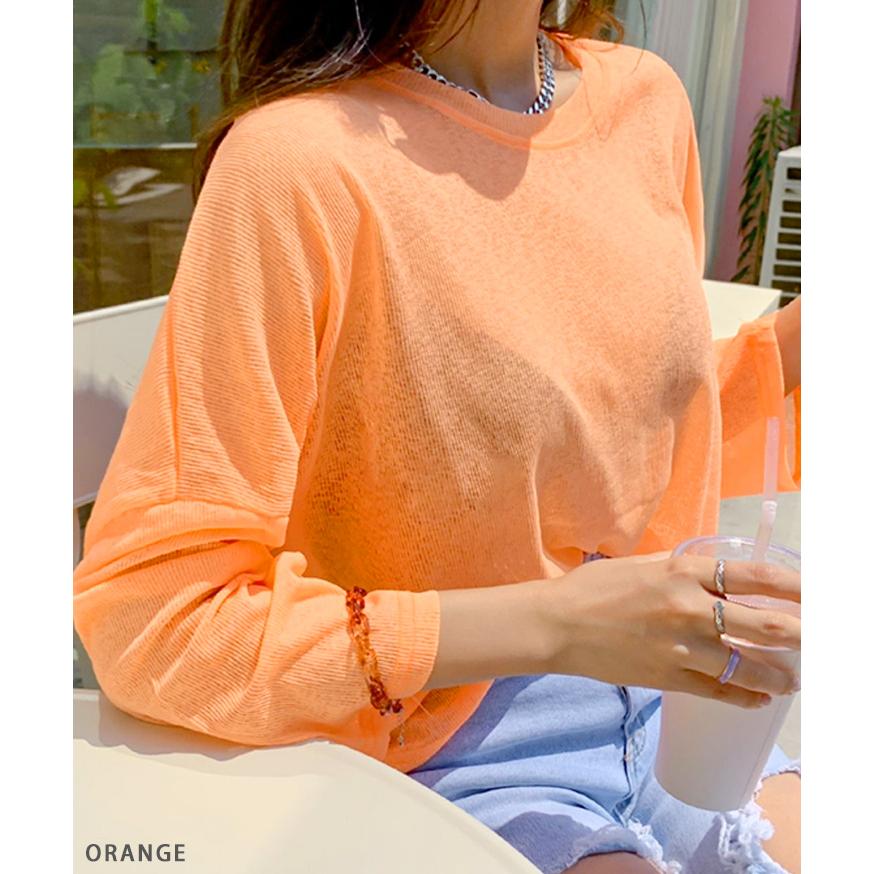 REAL STYLE(ファッション) シアートップス レディース 長袖 夏 REAL STYLE(ファッション) シアートップス レディース 長袖 夏