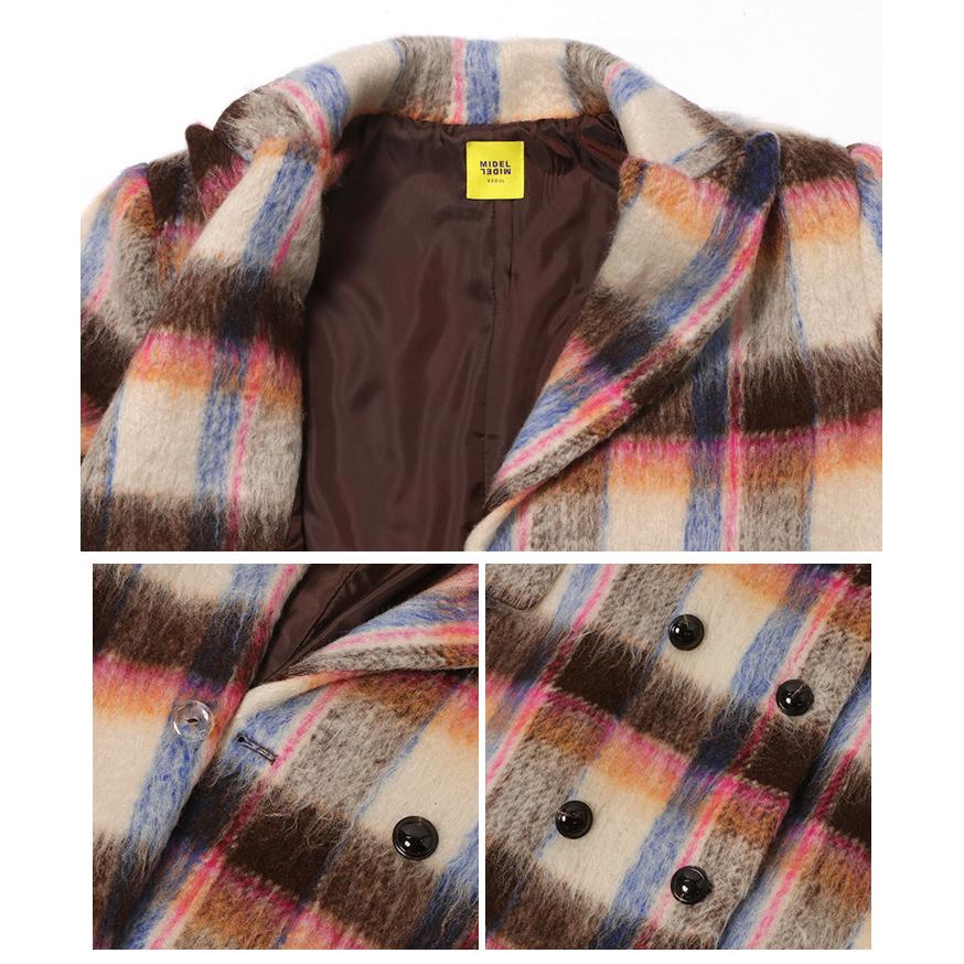 REAL STYLE(ファッション) チェスターコート ロング チェック REAL STYLE(ファッション) チェスターコート ロング チェック