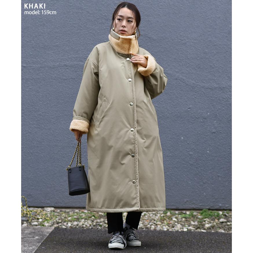 REAL STYLE コート レディース 冬 ロング ボア 20代 30代 40代