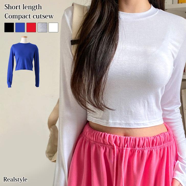 トップス 長袖 カットソー ショート丈tシャツ 薄手 レディース きれいめ フィ KOEISTORE（コウエイストア） トップス レディース 長袖 春 夏 春夏 黒