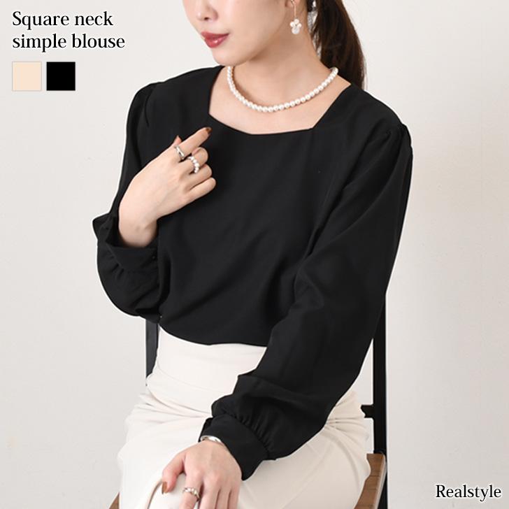 REAL STYLE ブラウス 長袖 レディース オフィス カジュアル 春