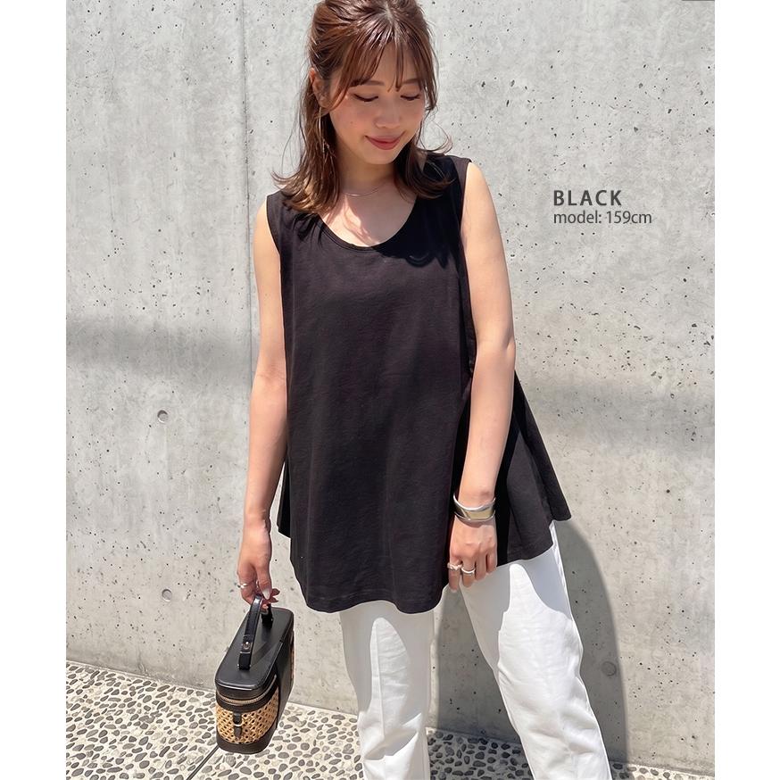 REAL STYLE タンクトップ レディース ロング 夏 涼しい トップス