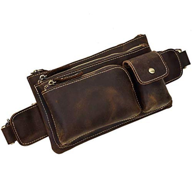 海外への送料無料 Luufan ウエストバッグ メンズ 本革 ボディバッグ レザー ワンショルダーバッグ 牛革 ウエスト鞄 軽便 長財布収納 スマホ収納 A6 クリアランス半額 Www Superavila Com