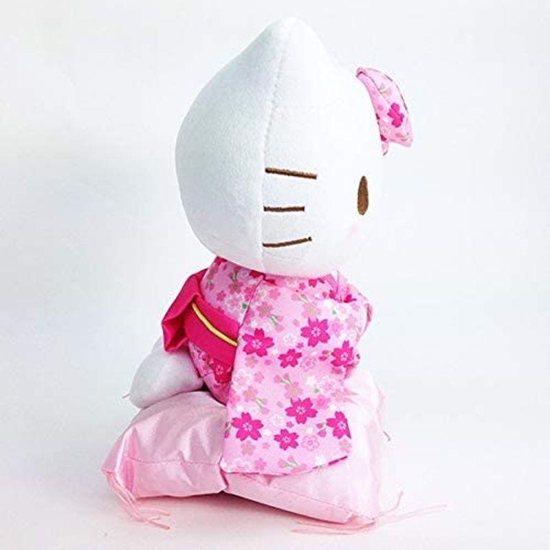 ハローキティ 桜着物 座 M Pk ぬいぐるみ