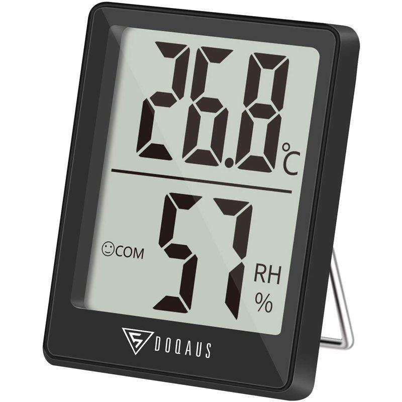 DOQAUS ドカアス 温湿度計 温度計 期間限定お試し価格 湿度計 コンパクト デジタル 室内用 マグネット 壁掛 家庭用温湿度計 卓置き  ミニサイズ 小型