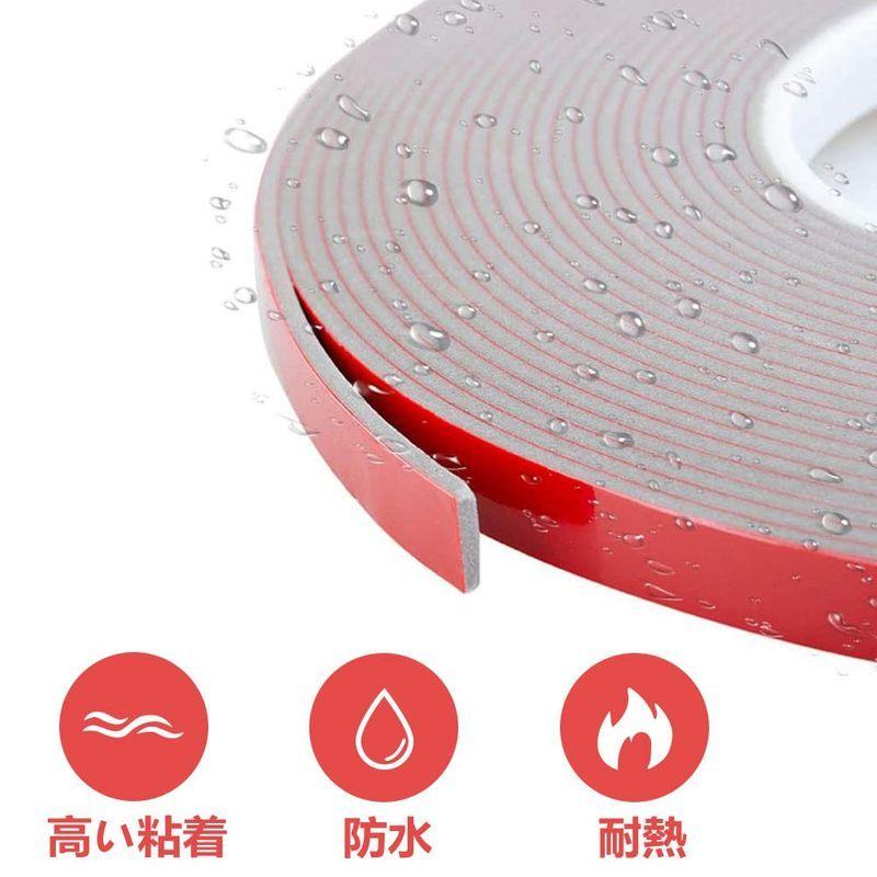 両面テープ 車用両面テープ 超強力 防水 耐熱 Diy 車用テープ 多用途 作業用両面テープ 幅10mm 長さ10m 厚さ0 8mm Cooretto 通販 Yahoo ショッピング