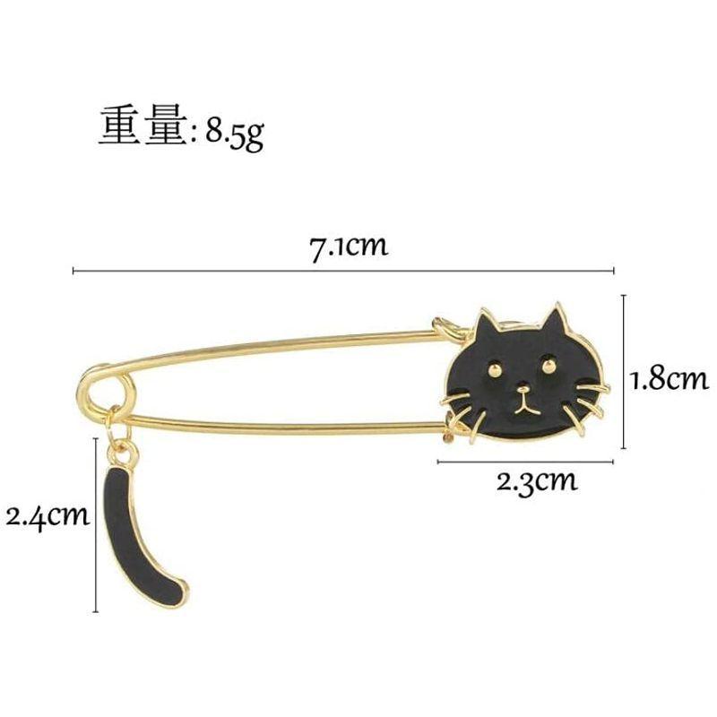 Speed Mao おしゃれ かわいい 黒猫 白猫 ブローチ 安全ピン ピンブローチ 10個 セット Cooretto 通販 Yahoo ショッピング