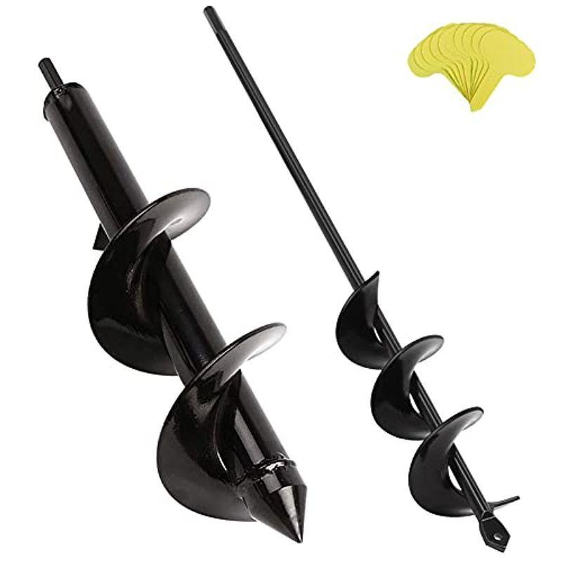 4x42cm 8x30cmアースドリル 替えドリル ガーデニング用具 園芸用 土掘り 植栽ツール 穴掘り 穴掘りツール 苗床の穴掘り 菜園用 上品な 園芸用