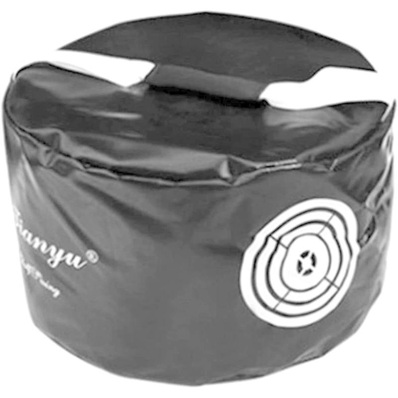 NEYORIKA ゴルフトレーニング ゴルフスイング練習用 打撃バック ゴルフインパクト トレーニング補助 練習器具 (黒色 フォーク付)|rudan-store|02